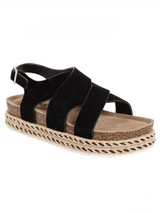 Muk Luks Shoes - Muk Luks Beach Bingo Platform Espadrille Sandals